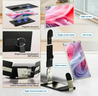 Triple Monitor Portátil 15.6"