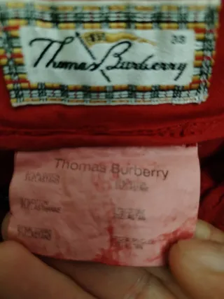 Falda Thomas Burberry roja