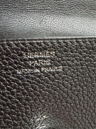 Cartera Hermés Piel Negra