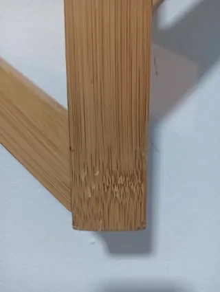 Perchero de pared de bambú