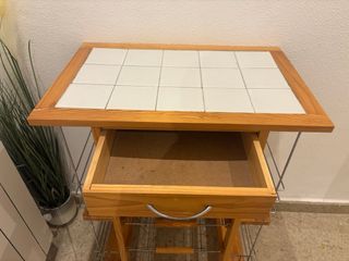 Mueble camarera cocina madera y metal