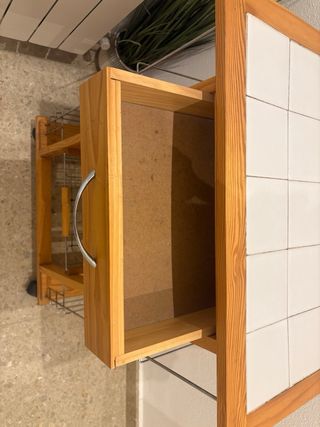Mueble camarera cocina madera y metal