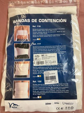 2 Fajas 3 Bandas Talla Única