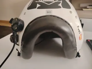 Casco piloto helicóptero con micrófono