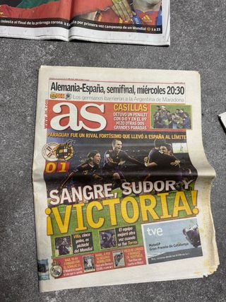 Periódico Marca España Campeona Mundo 2010