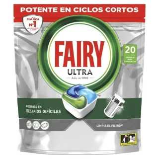 2 Uds Fairy Ultra Lavavajillas 20 Cápsulas