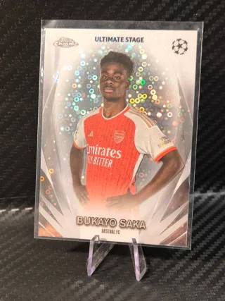 Bukayo Saka Ultimate Stage Topps Chrome