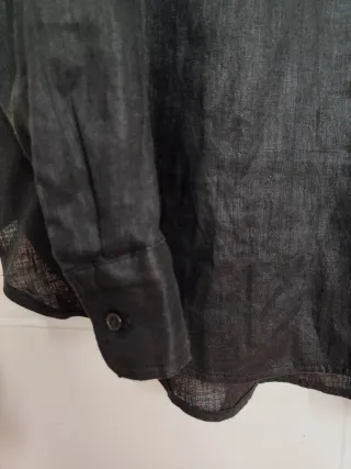 Camisa negra manga larga