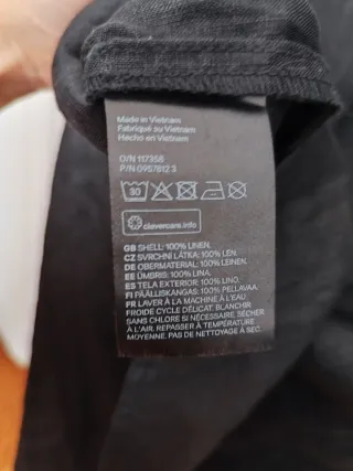 Camisa negra manga larga