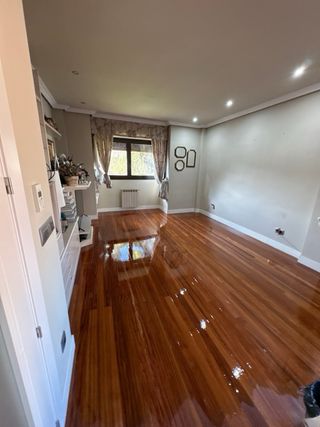 Suelo de parquet de madera