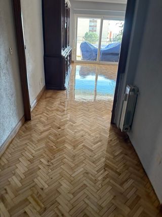 Suelo de parquet de madera