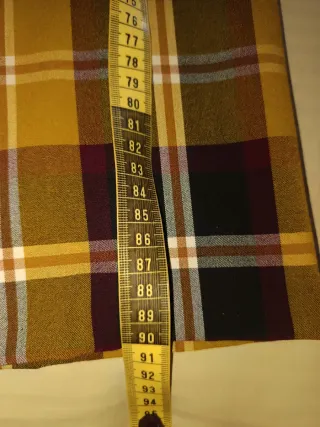 Pantaloni quadri senape e marrone Marella