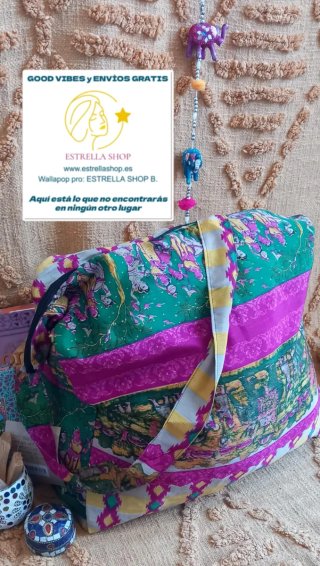 BOLSO DOBLE CARA  India TOTE.EnvíoGratis.