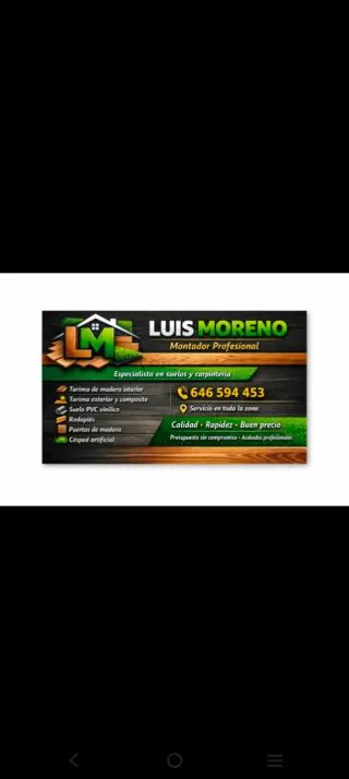 Montador Tarima PVC puertas