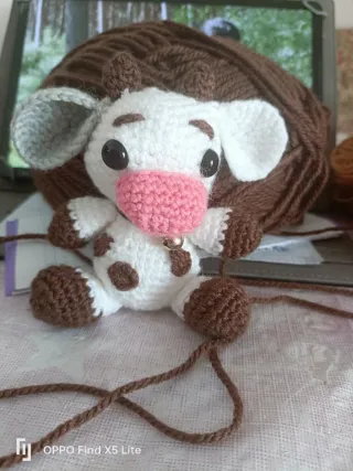 Amigurumi Vaca Crochet Hecho a Mano