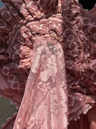 Traje de flamenca canastero alta calidad