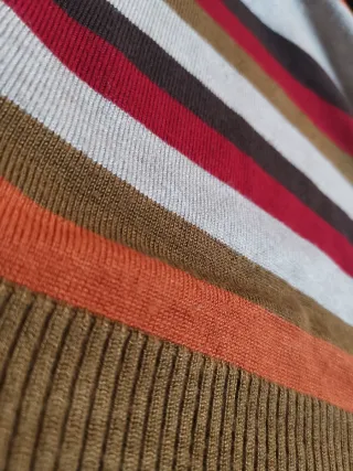 Jersey ANTEA rayas marrón multicolor Talla M