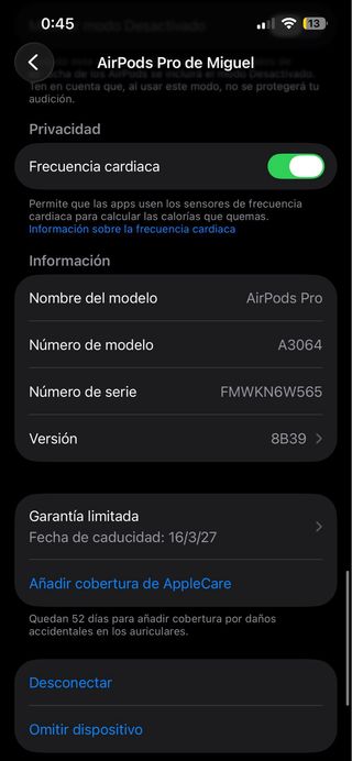 AirPod Pro 3º Generación Derecho