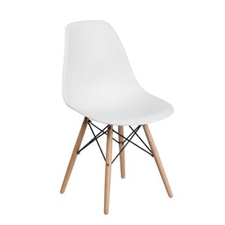 Pack 4 Sillas Nórdicas Plástico y Madera