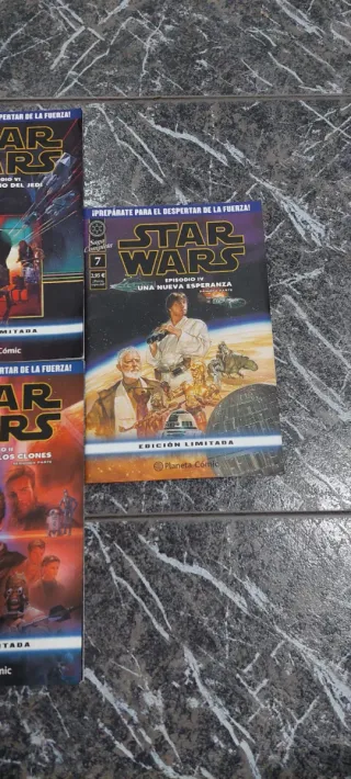 Lote 5 comic star war,edición limitada