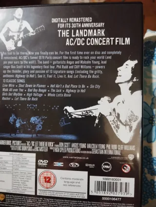 DVD AC/DC Let There Be Rock DVD