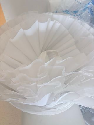 Cancán fallera niña blanco 3-5 años