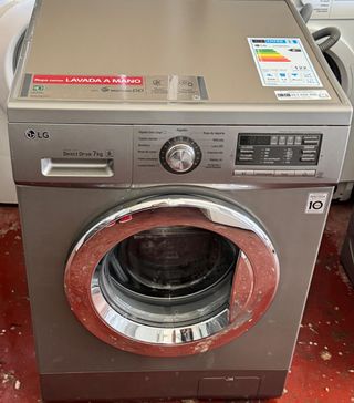 LAVADORA LG EN INOX DE 7 KILOS