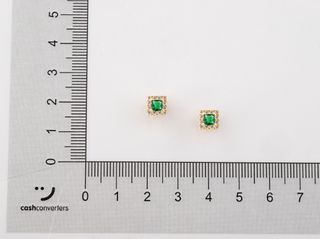 pendientes oro 18k con piedra