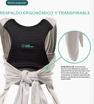 Fular Portabebés Koala Cuddle Band 2 Gris