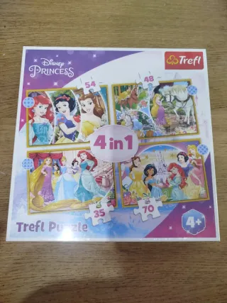Puzzle 4 en 1 Disney Princesas Trefl