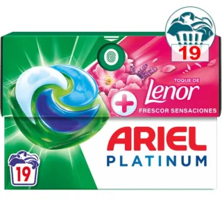 2 UDs Ariel Platinum Lenor 19 Cápsulas