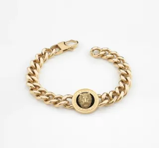 Pulsera Guess León Dorada