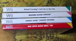 Pack 4 carátulas sin juegos de Nintendo wii