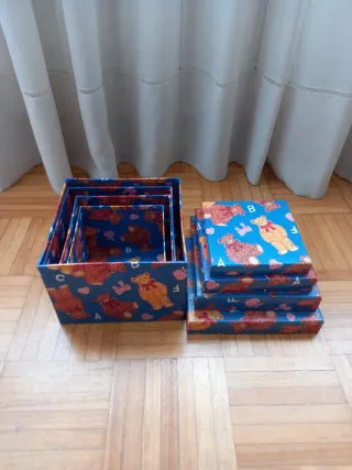 Lote 4 Scatole Organizzatori Decorate