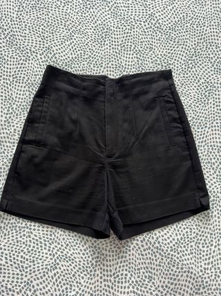 Pantalón corto de pinza negro