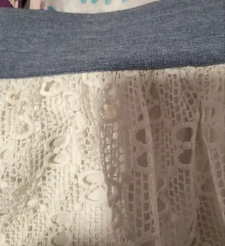 Falda You Me blanca encaje