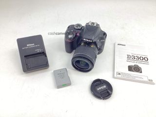 camara digital reflex nikon d3300+af-s dx 18-55mm 1:3.5-5.6g