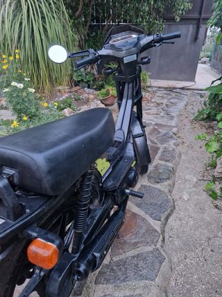 Derbi Variant Star negra y amarilla