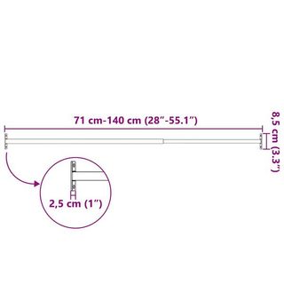 vidaXL Barras de seguridad ajustables para ventana