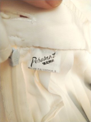 Falda plisada blanca Peresant
