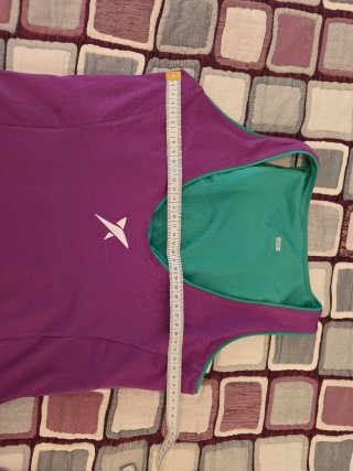 Vestido y culote pádel Drop morado y verde