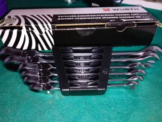 Juego llaves mixtas carraca articuladas Wurth x6
