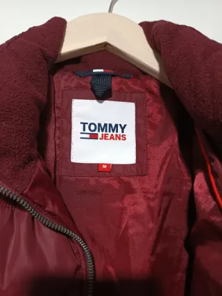 Abrigo acolchado mujer Tommy Hilfiger rojo