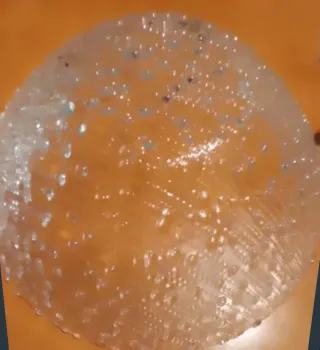 Frutero de cristal diseño burbujas