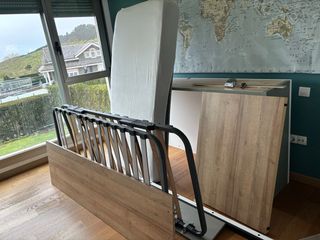 Cama nido juvenil con 2 colchones