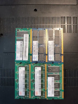 Memoria RAM Portátil DDR 256MB y 512MB