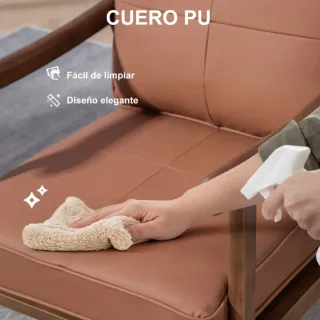 Poltrona Nordica-Retro Marrone