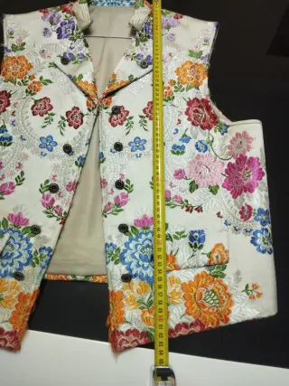 Chaleco Fallero Bordado Multicolor