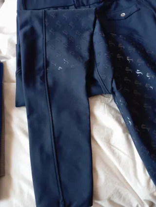 Pantalón hípica Sandoval Equestrian azul dorado