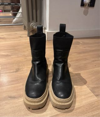 Botas Mango Talla 37 Negras